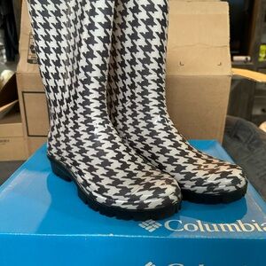 Columbia Houndstooth Rainey Boots